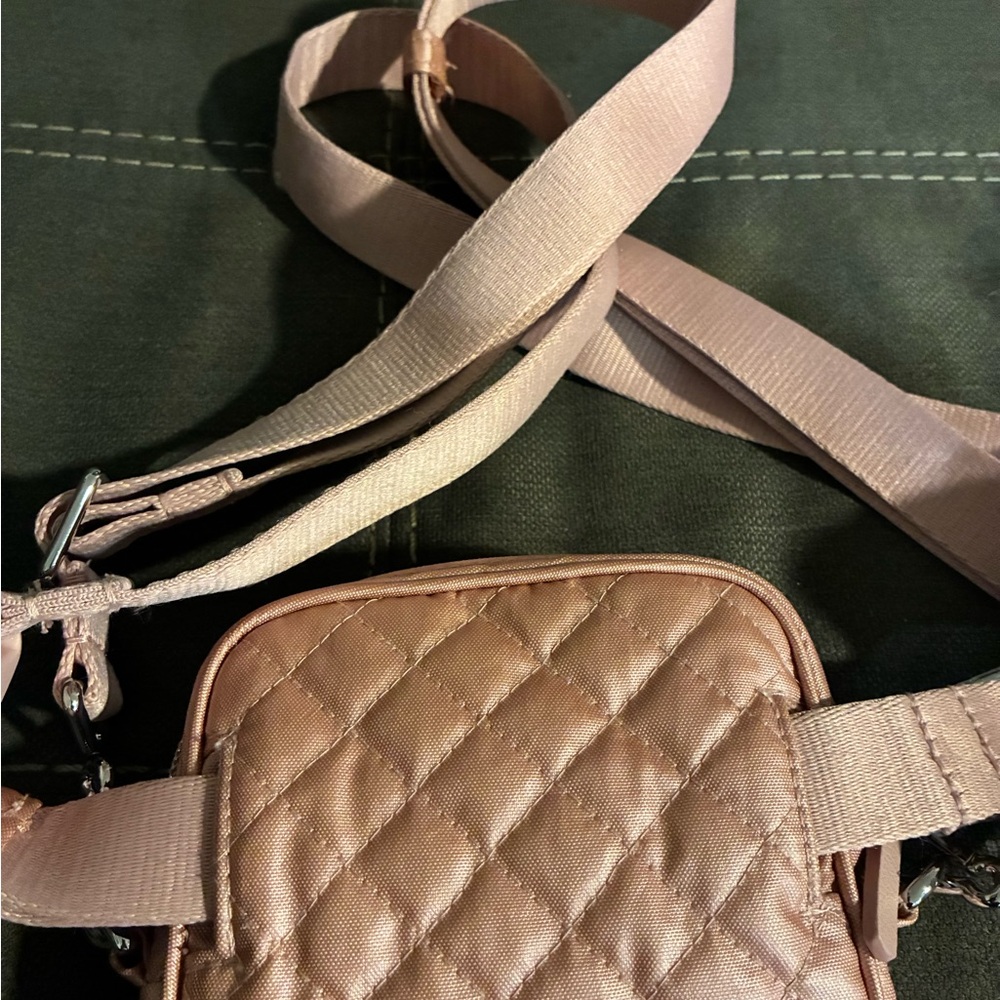 Vera Bradley Rose Gold Quilted Crossbody Bag - Picture 3 of 5